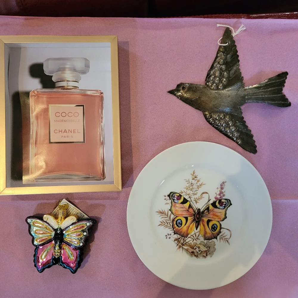 Kuba Bavaria Germany Butterfly Plate Porcelain ~ Pretty! ~ EUC ~ Nature Cottage